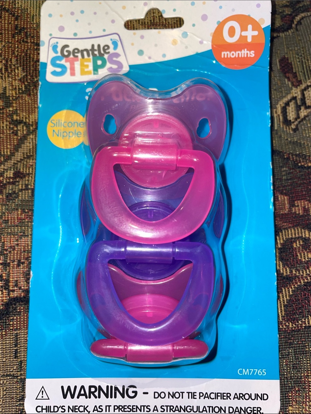 Pink and Purple Pacifier 3 Pack